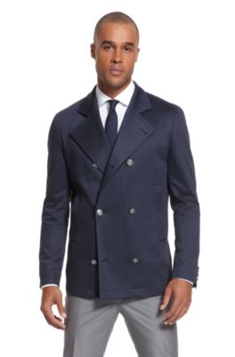 Extra Slim Fit Double Breasted &lsquo;Emerald&rsquo; Sport Coat, Navy