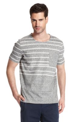 Striped 'Dug' T-Shirt, Open Grey