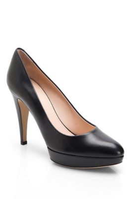 Leather &lsquo;Nuraki&rsquo; Pump, Black