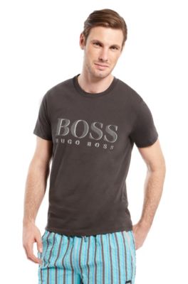 'Logo T-Shirt' | Cotton Sunscreen T-Shirt, Charcoal