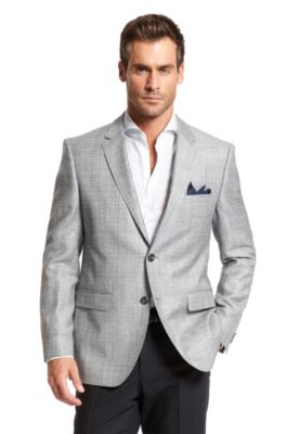 Modern Fit Wool and Linen 'The James3' Sport Coat, Open Grey