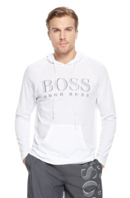 'Logo Pullover' | Cotton Hooded T-Shirt