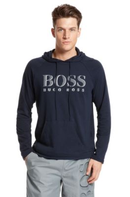 'Logo Pullover' | Cotton Hooded T-Shirt