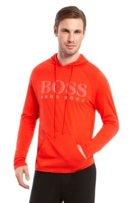 'Logo Pullover' | Cotton Hooded T-Shirt