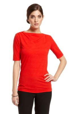 Boss Black Top, Skin Touch Short Sleeve