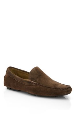 'Drefin' | Suede Loafer, Dark Brown