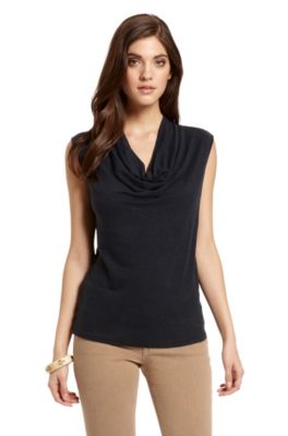 Cowl Neck Linen &lsquo;Taekka&rsquo; Top