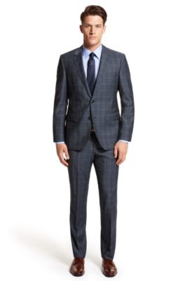 Modern Fit 'The James/ Sharp' Suit, Open Blue
