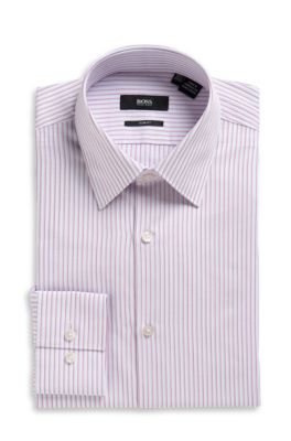 Slim Fit Point Collar &lsquo;Julen US&rsquo; Dress Shirt, Bright Pink