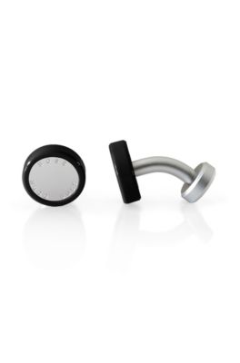 'Jankkik' | Sterling Silver and Enamel Cufflink
