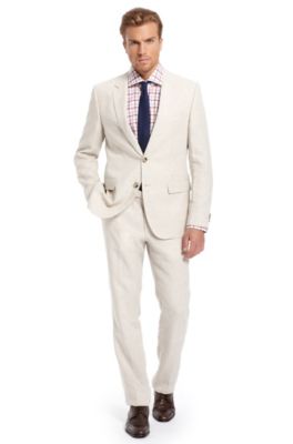 Modern Fit &lsquo;The James3/Sharp5&rsquo; Suit, Light Beige