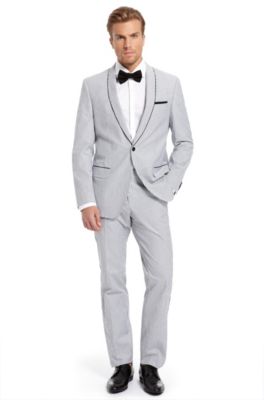 Slim Fit &lsquo;Heat/Glame&rsquo; Tuxedo, Dark Grey