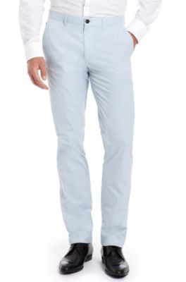 Slim Fit Cotton 'Shadow-W' Pant, Turquoise/Aqua