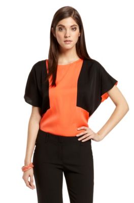 Color-Block Silk-Blend &lsquo;Cinni&rsquo; Top