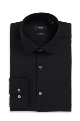 'Jenno ' | Slim Fit, Modified Point Collar Dress Shirt