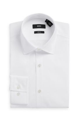 'Jenno ' | Slim Fit, Modified Point Collar Dress Shirt