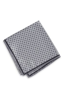 'Pocket Square 33x33' | Silk Polka Dot Pocket Square