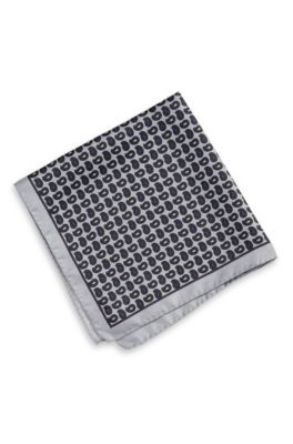 'Pocket Square 33x33' | Silk Patterned Pocket Square
