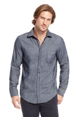 'Egriffe' | Slim Fit, Cotton Casual Shirt