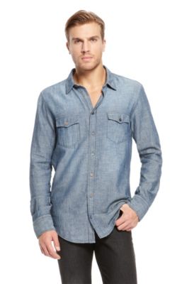 'Eddaie' | Slim Fit, Cotton Casual Shirt