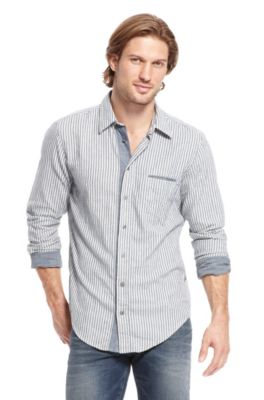 'Cielobue' | Slim Fit, Cotton Casual Shirt