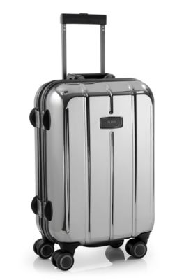 'Aquarius_Chrome' | Small Rolling Trolley Suitcase