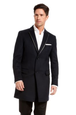'Zavier' | Cashmere Leather-Trimmed Coat