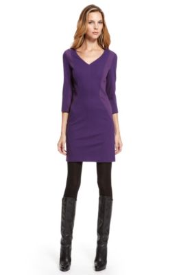 'Alwy' | Cotton-Blend Exposed Back-Zip Dress