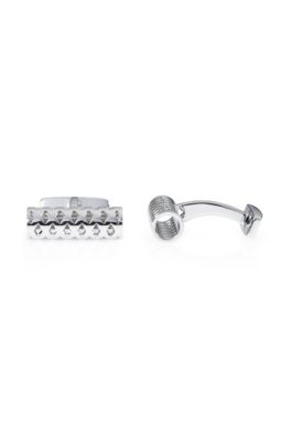 'Hollisto' | Brass and Enamel Cufflink