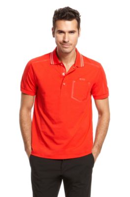 'Pagno' | Slim Fit, Cotton-Blend Polo Shirt