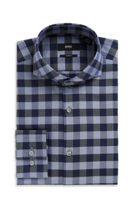 'Dwayne' | Slim Fit, Extreme Spread Collar Dress Shirt