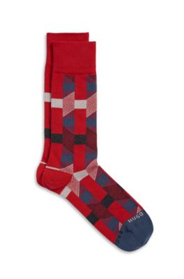 'RS Design US' | Stretch-Cotton Patterned Socks