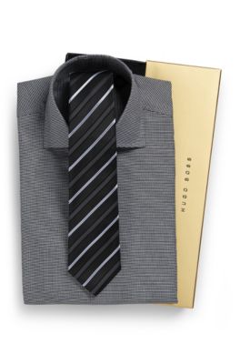 'Jaron' | Slim Fit Dress Shirt and Tie Gift Set