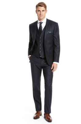 'Howard/Court' | Modern Fit, Virgin Wool 3-Piece Suit