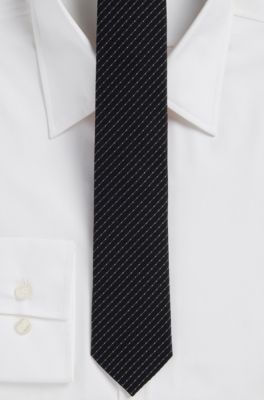 '6 cm Tie ' | Skinny Silk-Wool  Patterned Tie