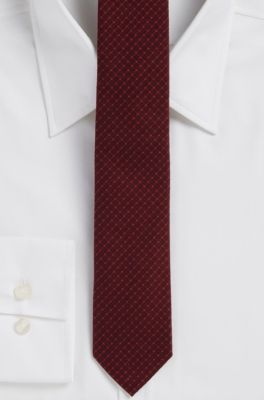 '6 cm Tie ' | Skinny Silk-Wool  Patterned Tie