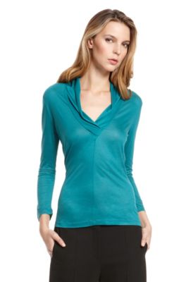'E4564' | Shawl Collar Blouse