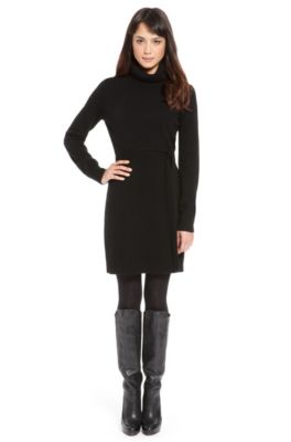 'Wissa' | Virgin Wool Turtleneck Dress