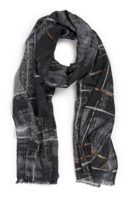 'Men-Z' | Wool Abstract Pattern Scarf