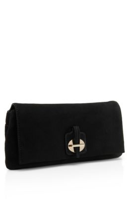 'Neia' | Suede Foldover Clutch