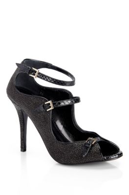 'Fodhi' | Stingray-Printed Leather Sandal