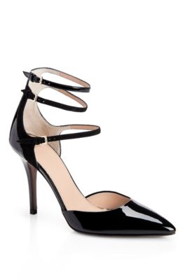 'Malvi' | Patent Leather Ankle-Strap Sandal