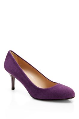 'Sayla' | Suede Round-Toe Pump
