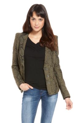 'Ohola' | Snakeskin-Printed Blazer