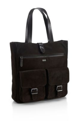 'Crutom' | Suede Flap-Front Tote