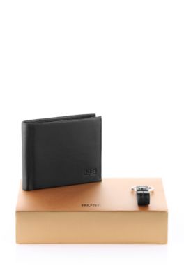 'Ghepo' | Leather Wallet and Keyring Gift Set