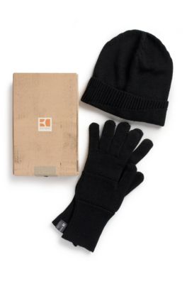 'Farbot' | Wool Blend Hat and Gloves Gift Set