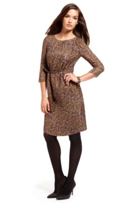 'Darida' | Silk-Crepe Belted Dress