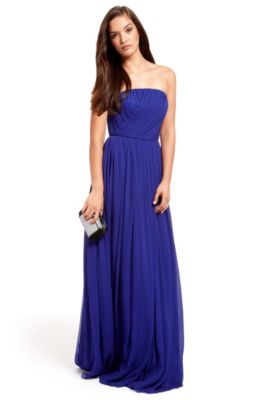 'Dianela' | Silk-Crepe Strapless Dress