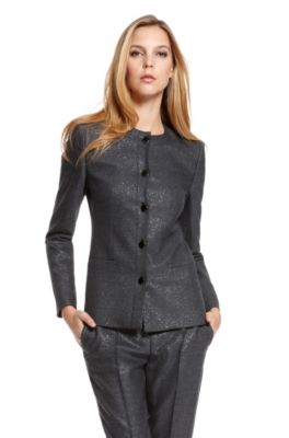 'Jesani' | Virgin Wool Metallic Blazer